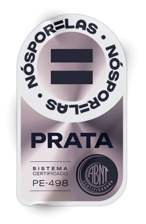 Selo Prata Nós Por Elas